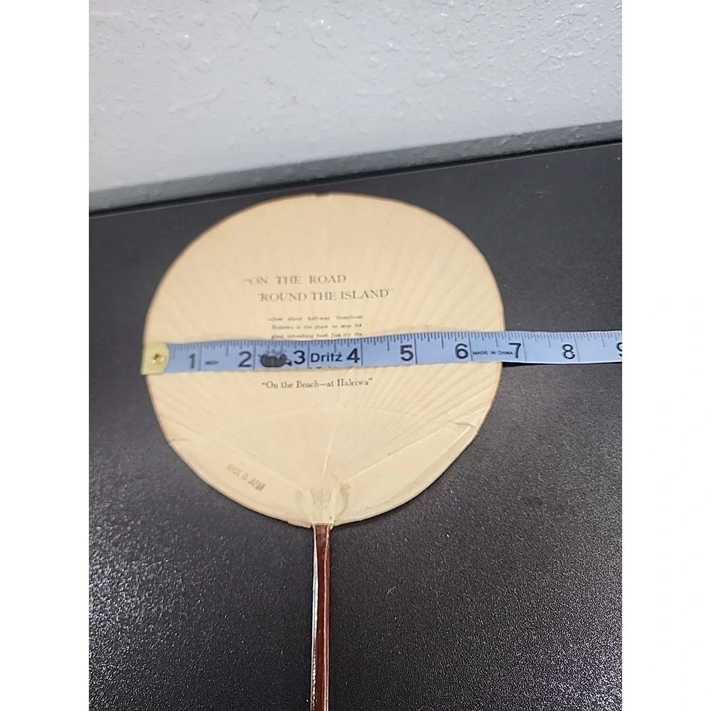Uchiwa Traditional Japanese Paper  Bamboo Hand Fan Children‎ Playing Advertising